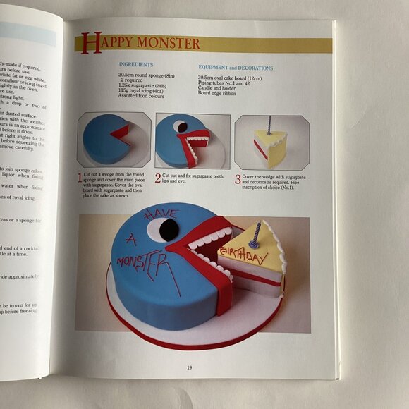 Vintage Children's Birthday Cakes Cook Book by Mary Ford Step-by-Step Hardcover - Picture 5 of 15